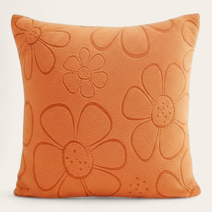Pillow Cover – Floral Bloom – Terracotta