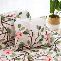Pillow Cover – Floral Branch Print – Ivory Cream