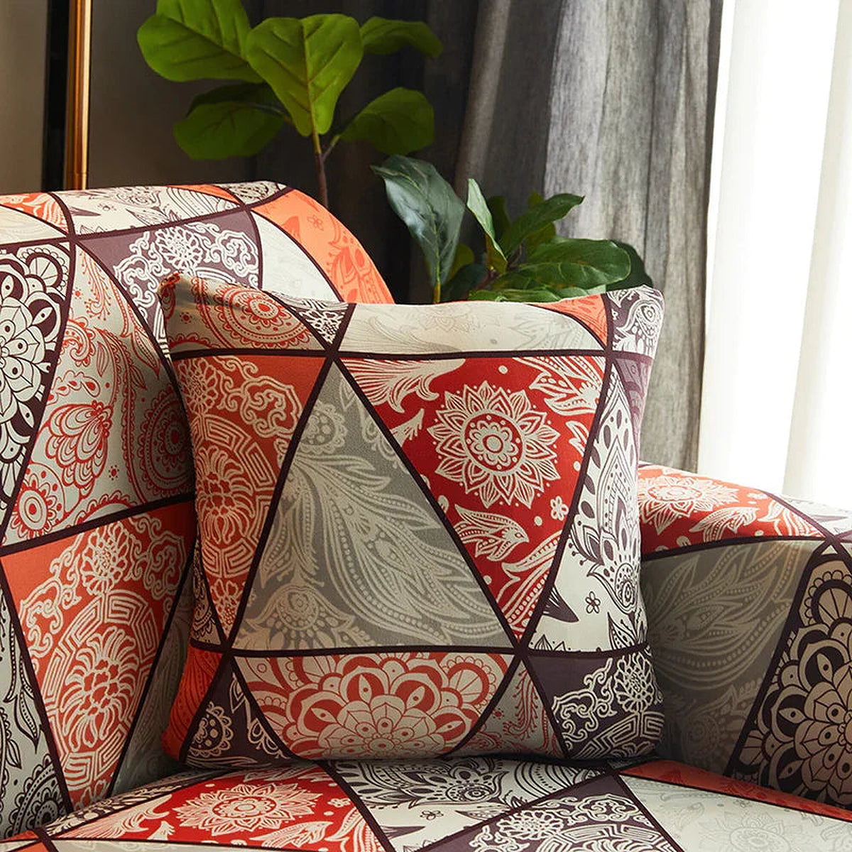 Pillow Cover – Folk Tribal Print – Multicolor