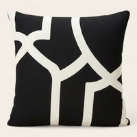 Pillow Cover – Geometric Line – Ink Black