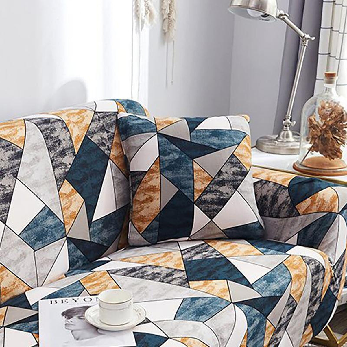 Pillow Cover – Geometric Patches – Multicolor