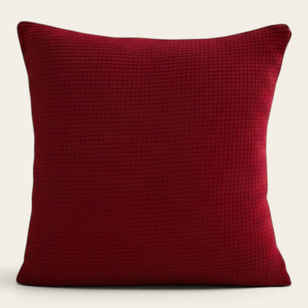 Pillow Cover – Herringbone Knit – Bordeaux