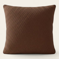 Pillow Cover – Herringbone Knit – Espresso
