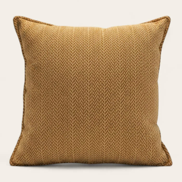 Pillow Cover – Herringbone Knit – Honey