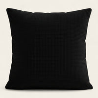 Pillow Cover – Herringbone Knit – Ink Black