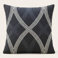 Pillow Cover – Lattice Diamond – Midnight Navy