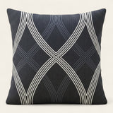 Pillow Cover – Lattice Diamond – Midnight Navy
