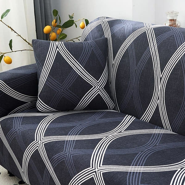 Pillow Cover – Lattice Diamond – Midnight Navy