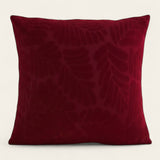 Pillow Cover – Leaf Jacquard – Bordeaux