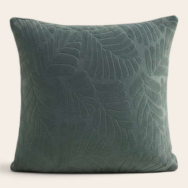 Pillow Cover – Leaf Jacquard – Forest