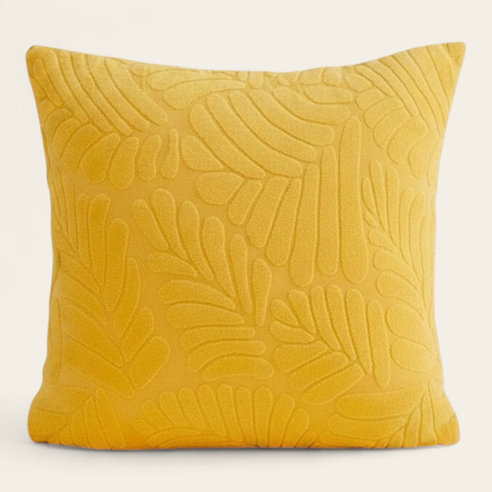 Pillow Cover – Leaf Jacquard – Honey