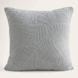 Pillow Cover – Leaf Jacquard – Pearl Grey