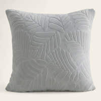 Pillow Cover – Leaf Jacquard – Pearl Grey