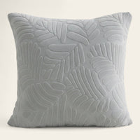 Pillow Cover – Leaf Jacquard – Pearl Grey