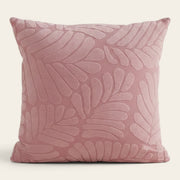 Pillow Cover – Leaf Jacquard – Soft Blush