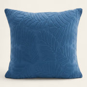 Pillow Cover – Leaf Jacquard – Stormy Blue