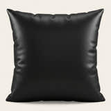Pillow Cover – Leather Look – Ink Black