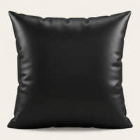 Pillow Cover – Leather Look – Ink Black