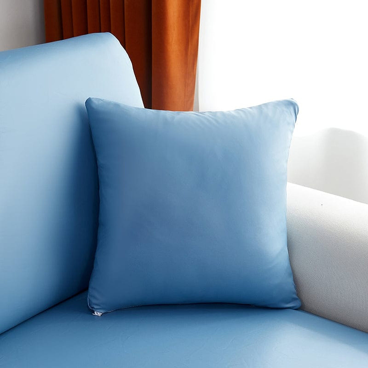 Pillow Cover – Leather Look – Sky Mist