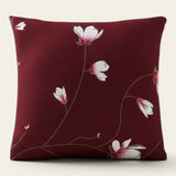Pillow Cover – Magnolia Branch – Bordeaux