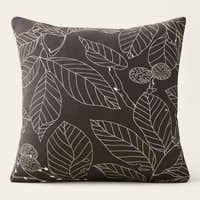Pillow Cover – Magnolia Leaf Print – Espresso