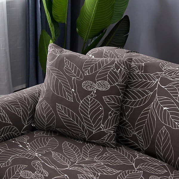 Pillow Cover – Magnolia Leaf Print – Espresso