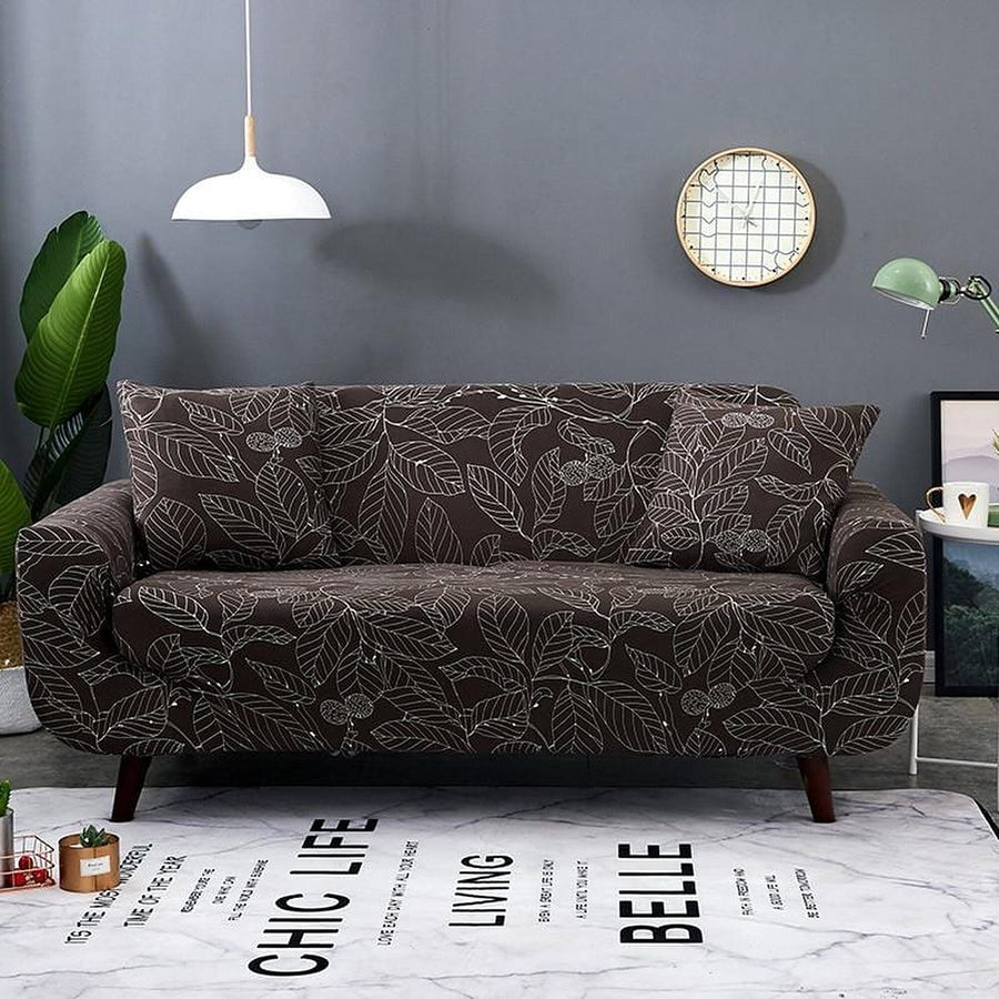 Pillow Cover – Magnolia Leaf Print – Espresso