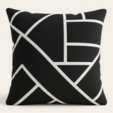 Pillow Cover – Maze Lines – Ink Black