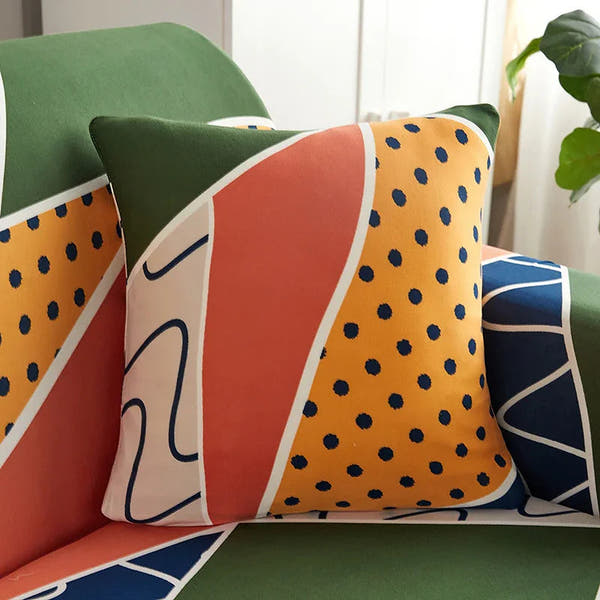 Pillow Cover – Memphis Abstract – Multicolor