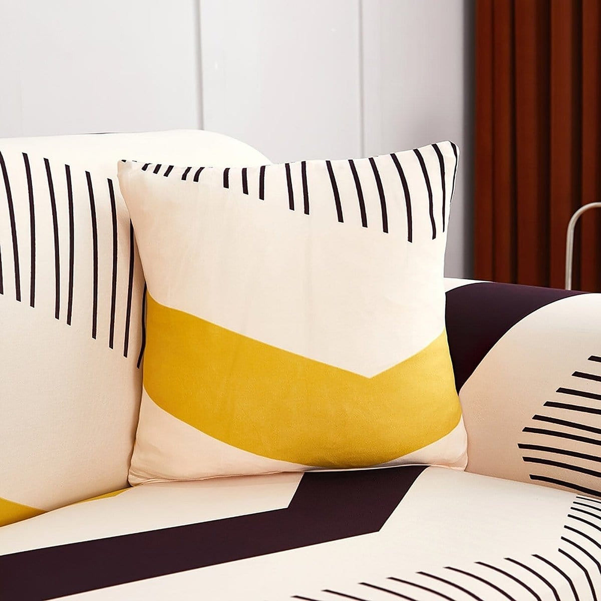 Pillow Cover – Mod Chevron – Mustard