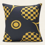 Pillow Cover – Mod Floral Print – Midnight Navy