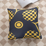 Pillow Cover – Mod Floral Print – Midnight Navy