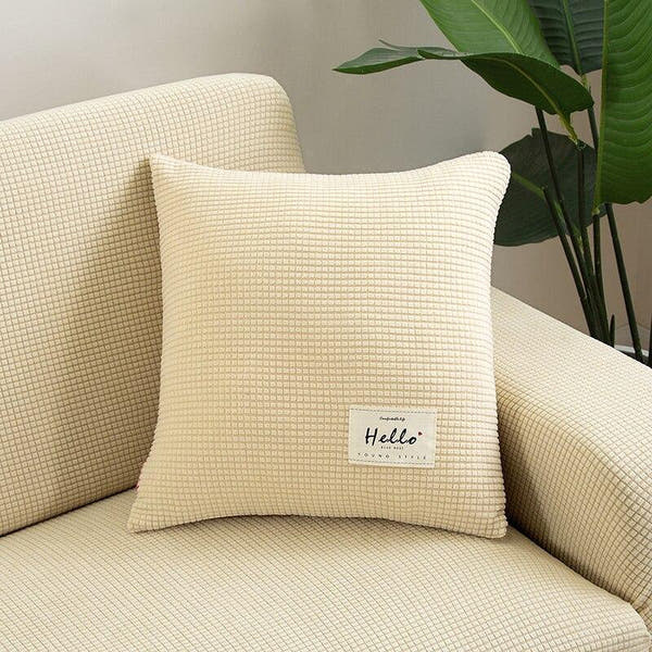 Pillow Cover – Waffle Quilt – Ivory Cream