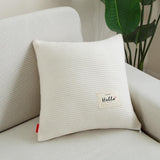 Pillow Cover – Waffle Quilt – Pearl White