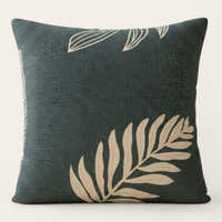 Pillow Cover – Palm Leaf Print – Forest