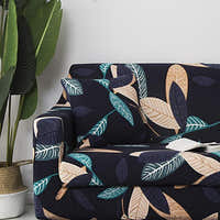 Pillow Cover – Peacock Leaf – Midnight Navy