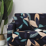 Pillow Cover – Peacock Leaf – Midnight Navy