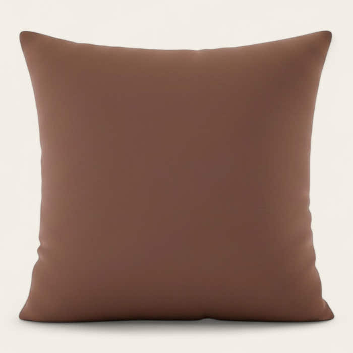 Pillow Cover – Plain Stretch – Auburn Brown
