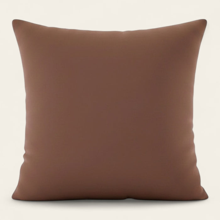 Pillow Cover – Plain Stretch – Auburn Brown