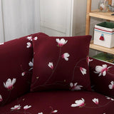 Pillow Cover – Magnolia Branch – Bordeaux