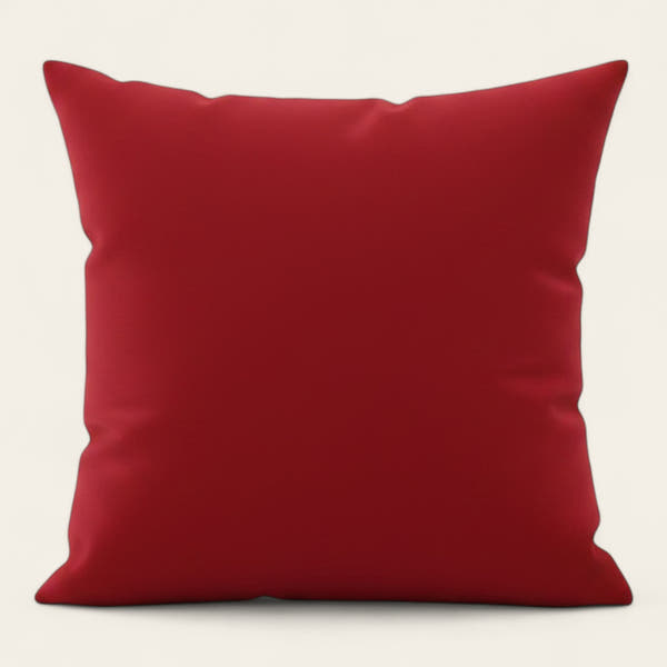 Pillow Cover – Plain Stretch – Cherry