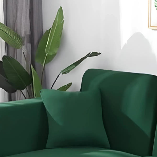 Pillow Cover – Plain Stretch Compact – Forest