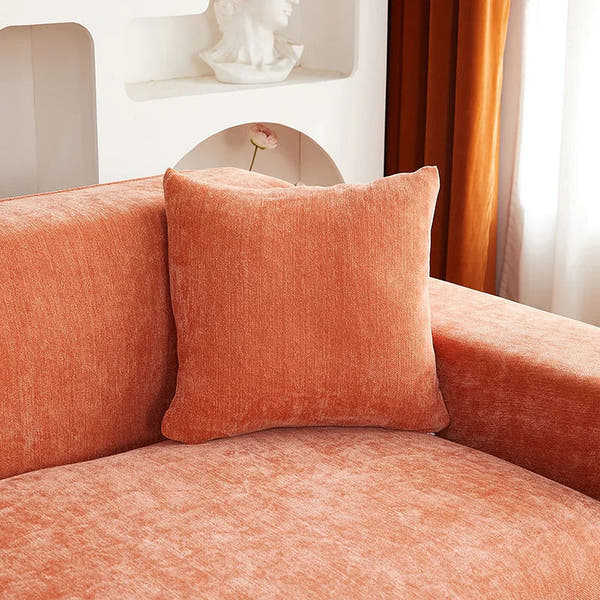 Pillow Cover – Plain Stretch Compact – Terracotta