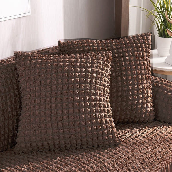 Pillow Cover – Bubble Plush Compact – Espresso