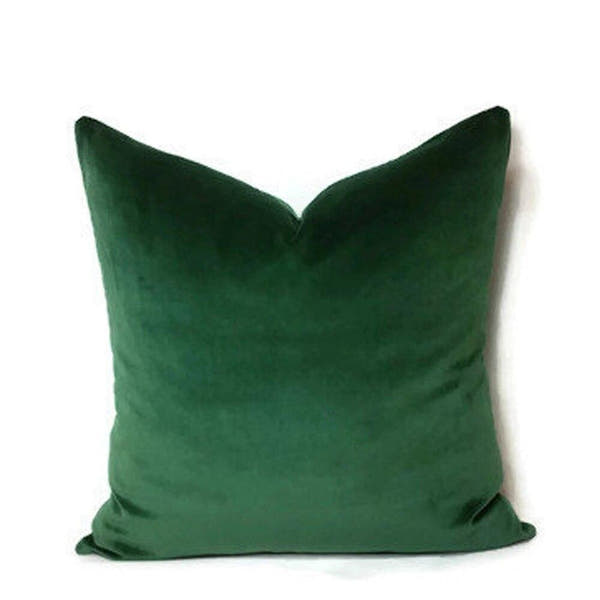 Pillow Cover – Velvet Plush – Forest