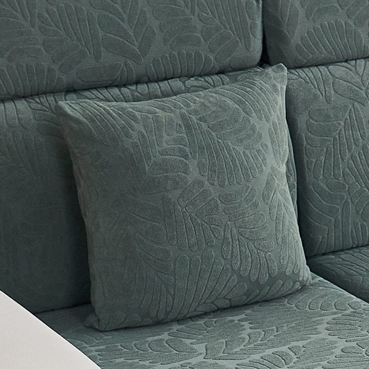 Pillow Cover – Leaf Jacquard – Forest