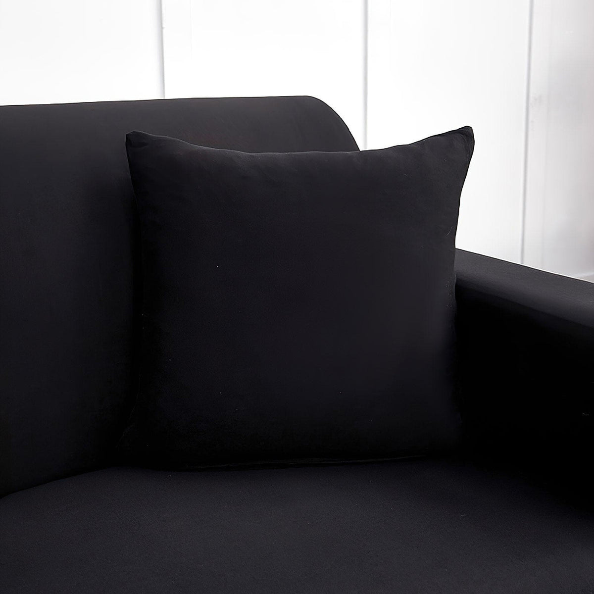 Pillow Cover – Plain Stretch – Ink Black