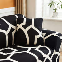 Pillow Cover – Geometric Line – Ink Black
