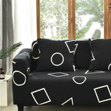 Pillow Cover – Circle Print – Ink Black