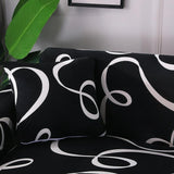 Pillow Cover – Cursive Print – Ink Black